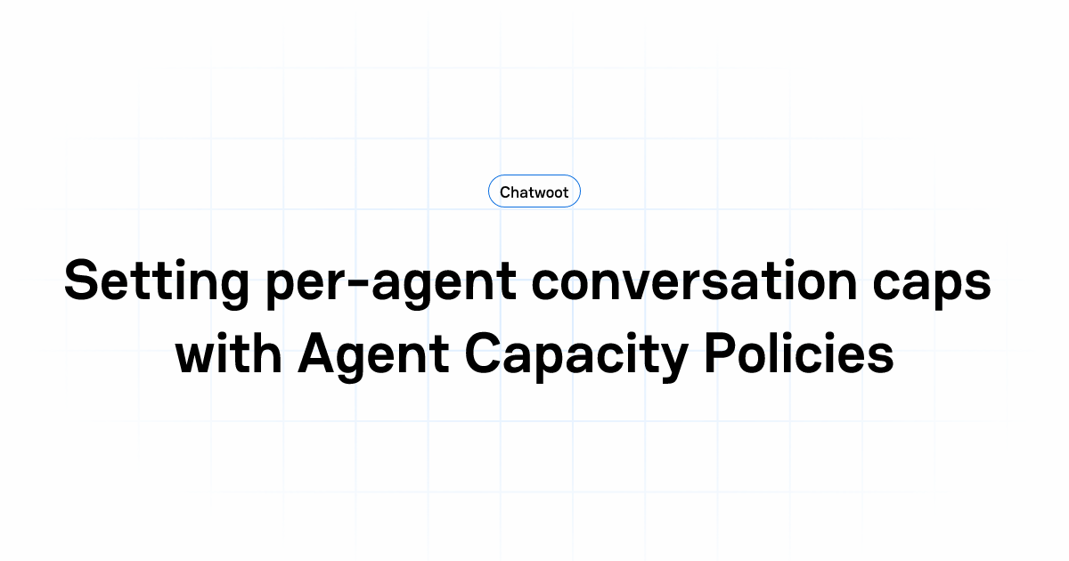Setting per-agent conversation caps with Agent Capacity Policies | User ...