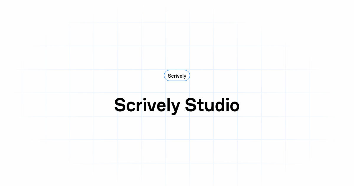 Scrively Studio | Scrively Help Center